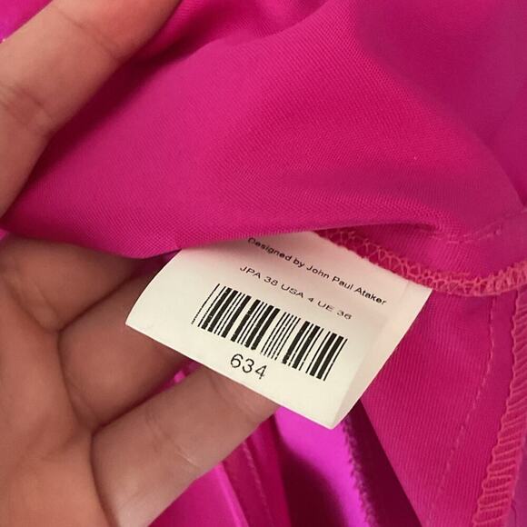 NWT John Paul Ataker New York Pink Fuschia Tunic Top Size 4 - Picture 8 of 13